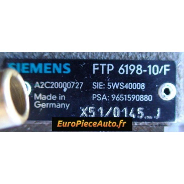Pompe injection CR Siemens 5WS40008Z Neuve