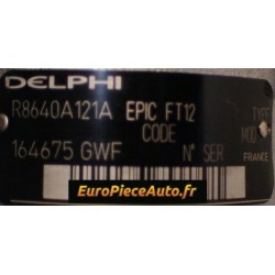 Reparation pompe injection EPIC Delphi 6840A121A